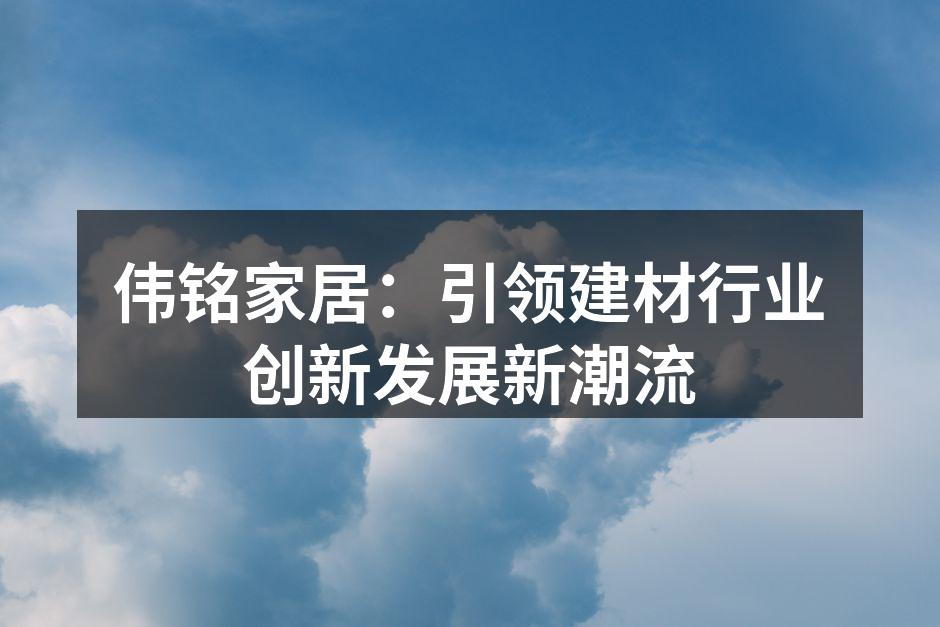 伟铭家居最新环保壁材展品